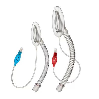 ซื้อ หน้ากากกล่องเสียงแบบใช้แล้วทิ้งเสริมแรง LMA ปลอกซิลิโคนเกรดทางการแพทย์ ท่อ PVC ใสพร้อมลวดเหล็ก อุปกรณ์สิ้นเปลืองสำหรับการดมยาสลบ Class II การผลิตออนไลน์