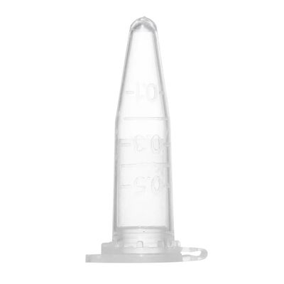 ซื้อ 0.2ml 0.5ml 1.5ml หลอดพลาสติก PP รูปทรงกรวยขนาดเล็กที่ปราศจากเชื้อพร้อมฝาปิด การผลิตออนไลน์