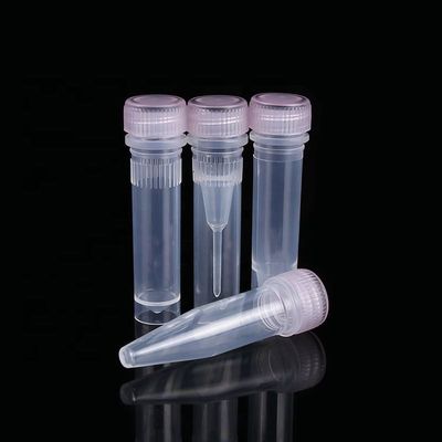 คุณภาพ  1.5ml Conical Bottom Microcentrifuge Tube Sample Tube With Screw Hat โรงงาน