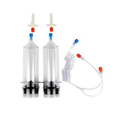 ซื้อ สายฉีดความดันสูงแม่นยําสําหรับการถ่ายภาพทางการแพทย์ การสแกน CT/MRI ที่เพิ่มเติมด้วยการออกแบบช่องสองแบบที่ควบคุมตัวเอง การผลิตออนไลน์