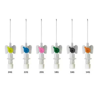 ซื้อ สายสวนหลอดเลือดดำสำหรับสัตว์ 18G-26G เข็มฝังในสัตว์เลี้ยง, สายสวนหลอดเลือดดำทางการแพทย์เกรด PP แบบปีกผีเสื้อพร้อมพอร์ตฉีด, ได้รับการรับรอง CE สำหรับโรงพยาบาลสัตว์ การผลิตออนไลน์