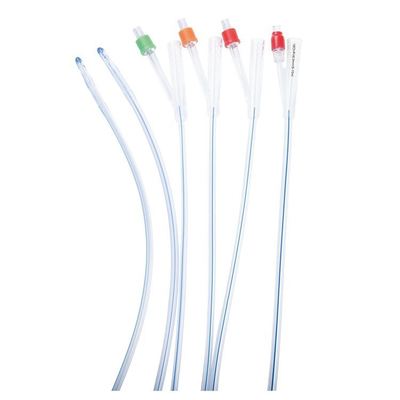 ซื้อ CE-certified 100% All-Silicone Foley Catheter 2-Way Standard Latex-free, EO Sterile สีอ่อน การผลิตออนไลน์