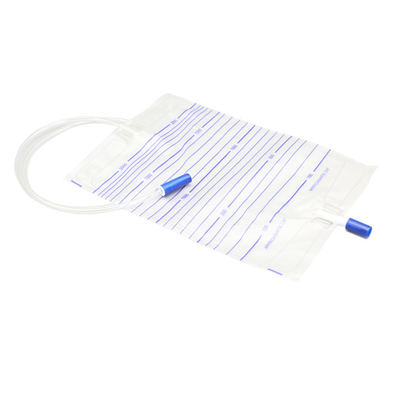 ซื้อ Medical-Grade PVC Urine Bag with Push-Pull Drain Valve 2000ml Leakproof for Hygienic Collection การผลิตออนไลน์