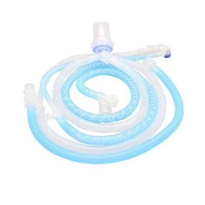 ซื้อ 1.8m Disposable Anesthesia Breathing Circuit with Integrated Sampling Tube and Single/Double Water Cup Options การผลิตออนไลน์
