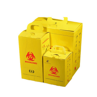 ซื้อ กล่องกระดาษเครฟท์ที่ไม่เป็นอันตรายต่อสิ่งแวดล้อม - ถังอันตรายทางชีวภาพที่ทนต่อการเจาะที่มีการรับรอง ISO/CE การผลิตออนไลน์