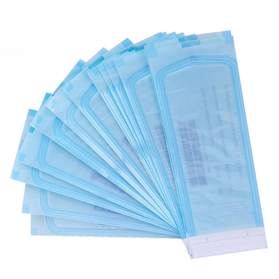 ราคาดี 70*230mm PE Medical Grade Self Sealing Sterile Bag กระเป๋าสะพายของเครื่องมือฟัน กระเป๋าสะพายสําหรับคลินิก / โรงพยาบาล ออนไลน์